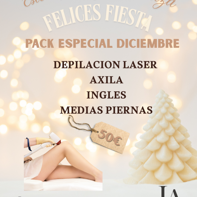 NAVIDAD 2025 LASER  PACK Axilas, Ingles y medias piernas